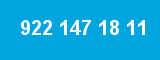 922 147 18 11 922 147 18 11